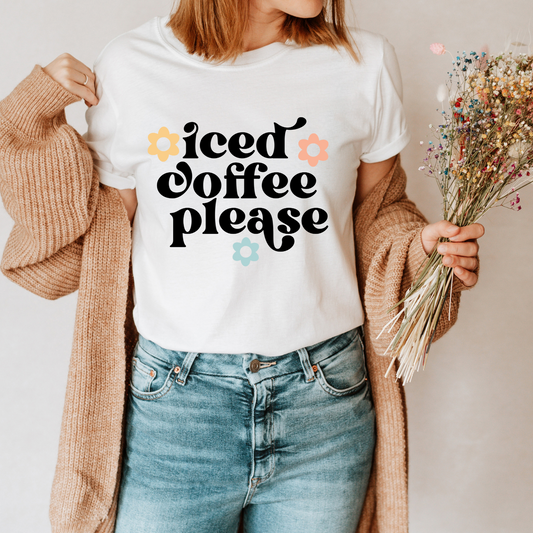 Iced Coffee Please Graphic T-Shirt
