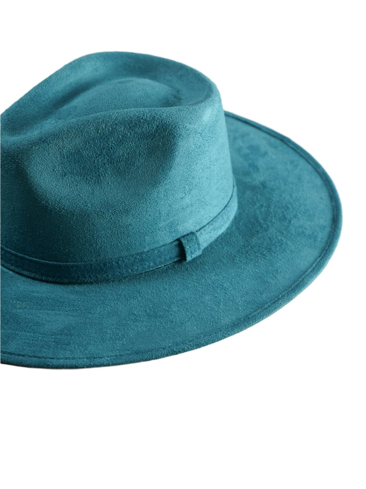 Vegan Suede Rancher Hat - Turquoise