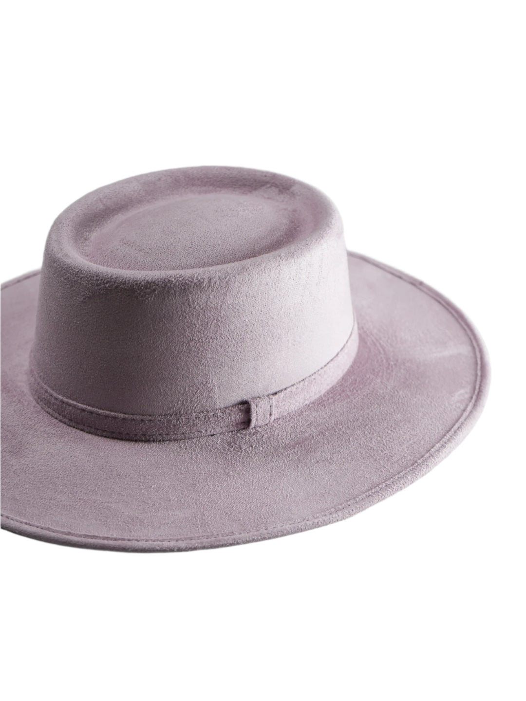 Vegan Suede Gambler Hat- Lavender