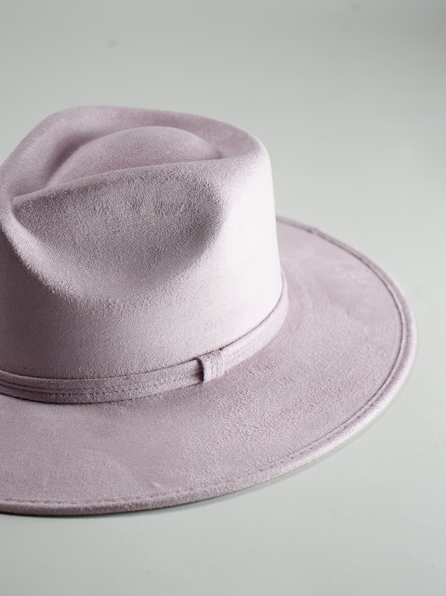Vegan Suede Rancher Hat- Lavender