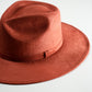Vegan Suede Rancher Hat- Brick