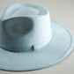 Vegan Suede Rancher Hat- Sky Blue