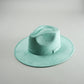 Vegan Suede Rancher Hat - Mint