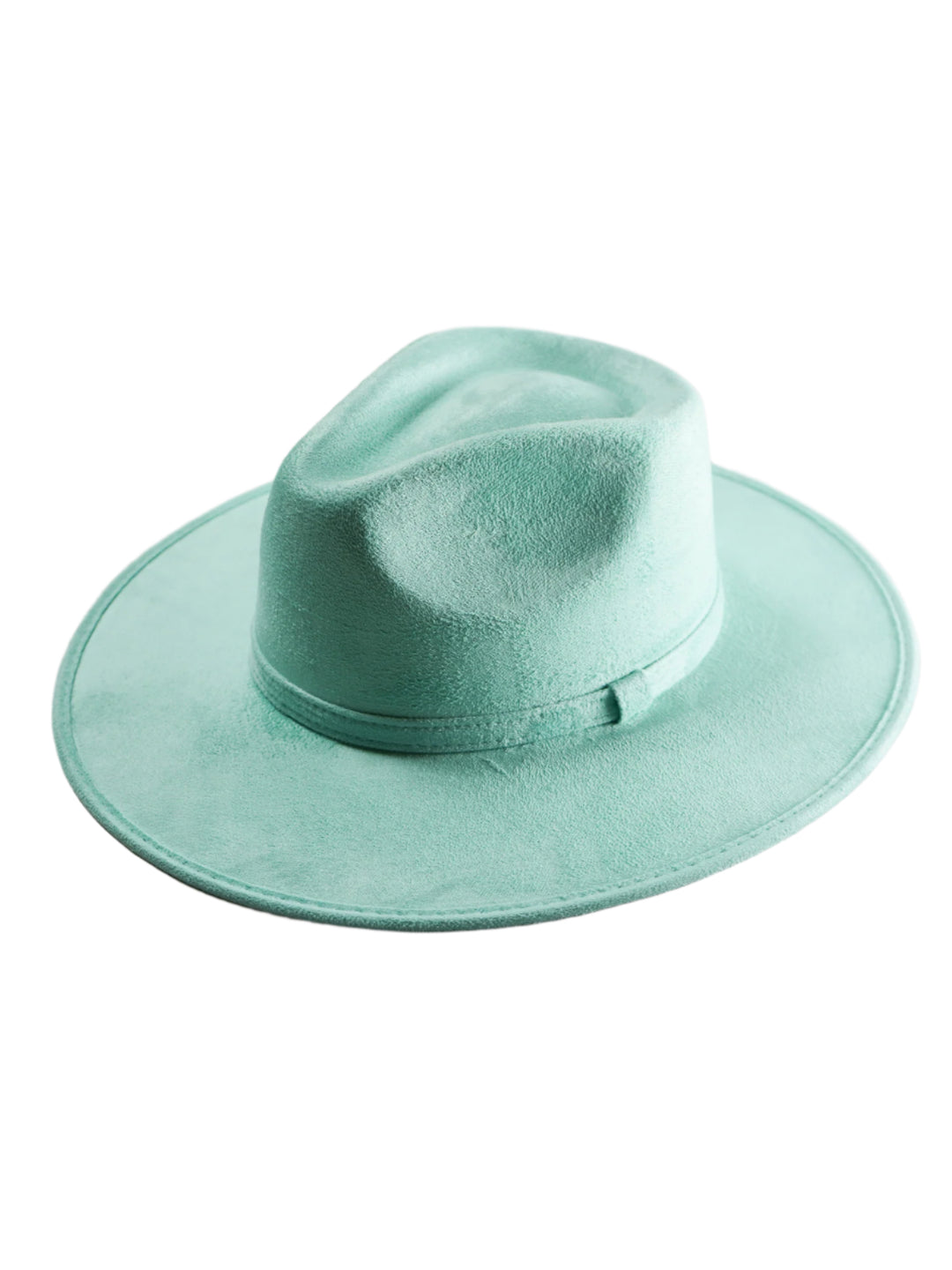Vegan Suede Rancher Hat - Mint
