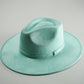 Vegan Suede Rancher Hat - Mint
