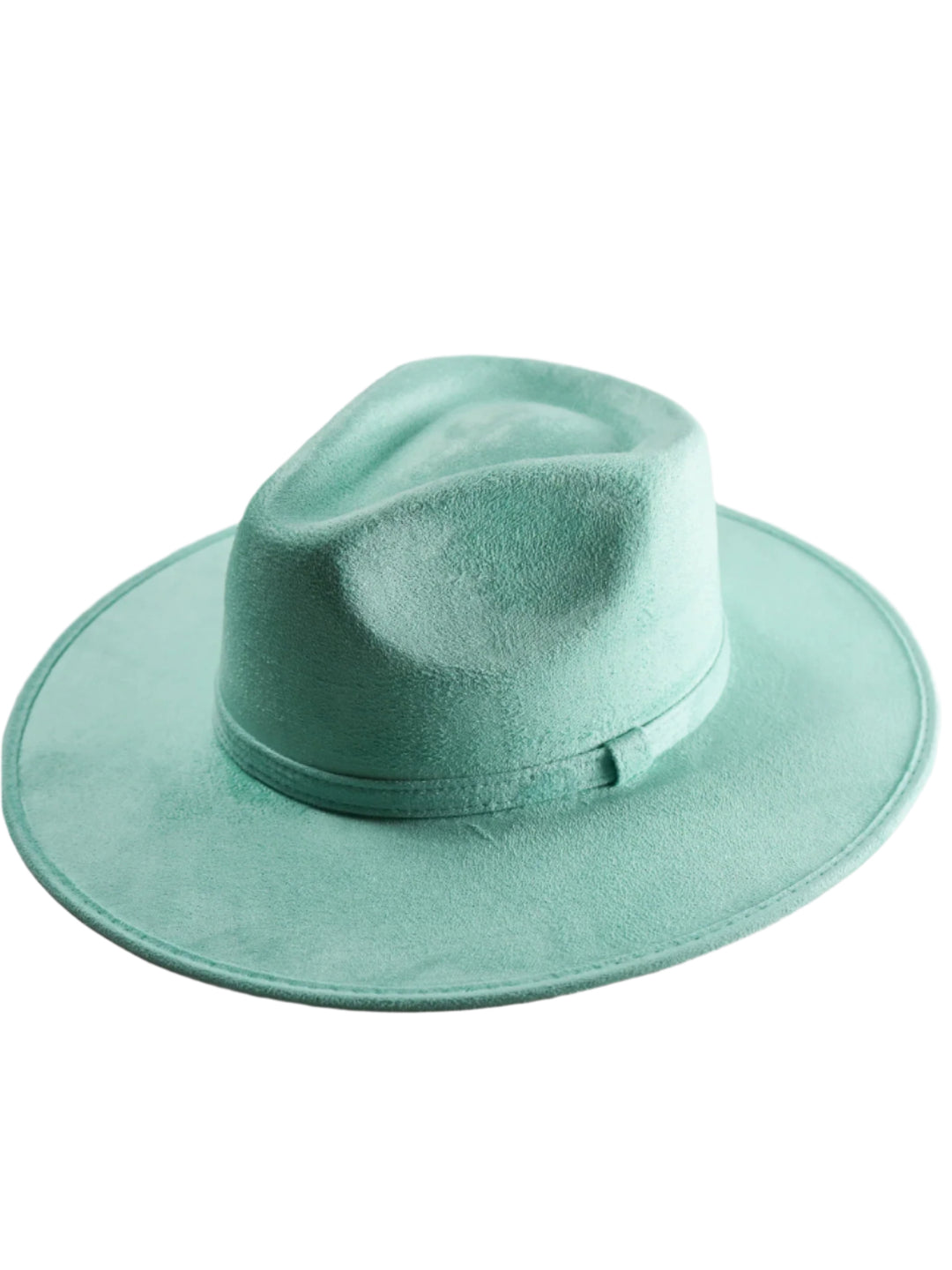 Vegan Suede Rancher Hat - Mint