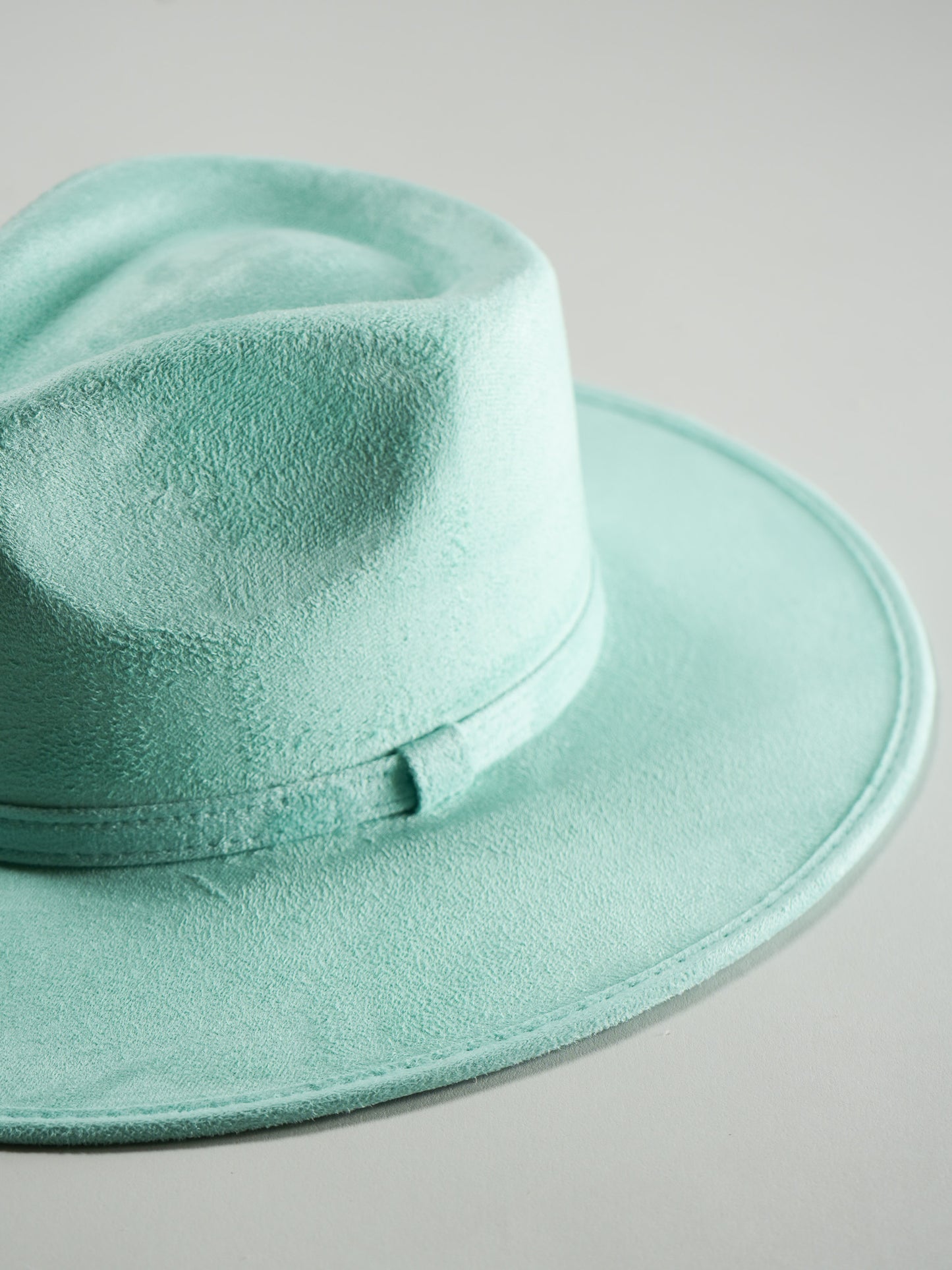 Vegan Suede Rancher Hat- Mint