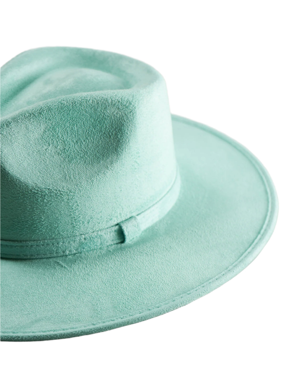 Vegan Suede Rancher Hat - Mint