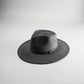 Vegan Suede Rancher Hat - Charcoal Grey