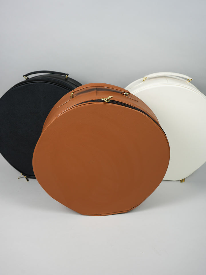 Hat Box Faux Leather