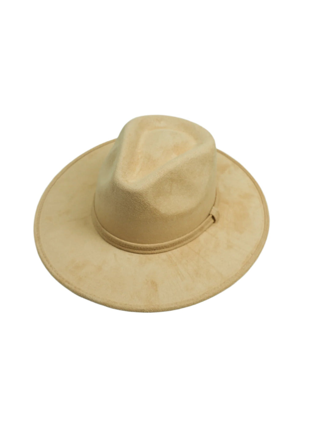 Vegan Suede Rancher Hat - Nude