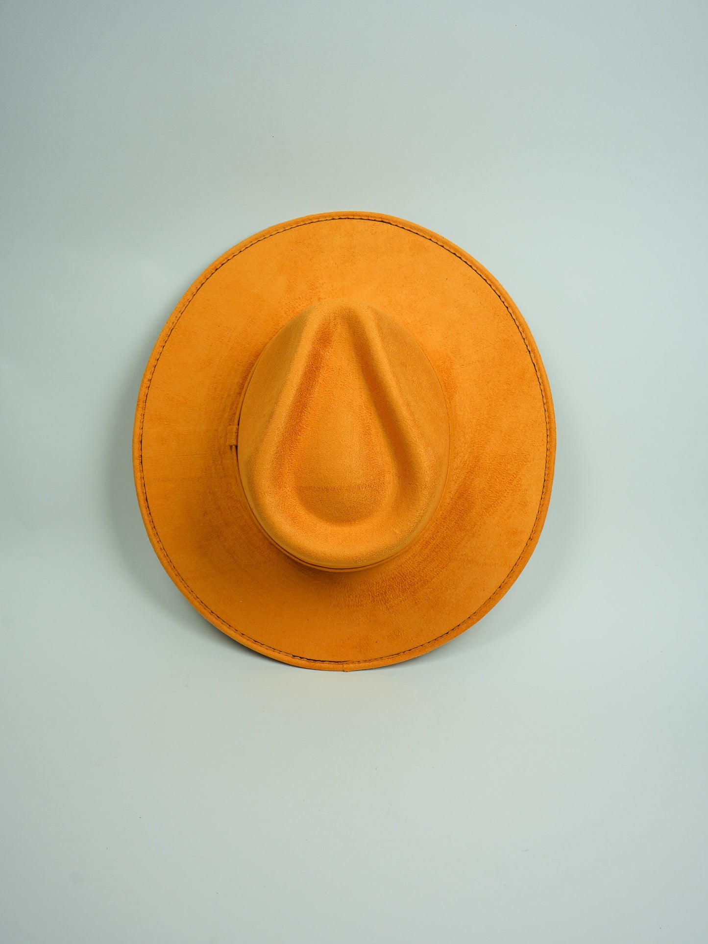Vegan Suede Rancher Hat- Creamsicle