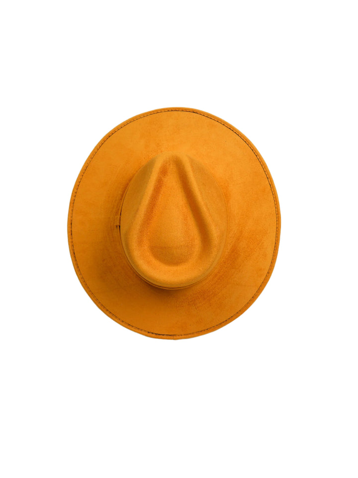 Vegan Suede Rancher Hat - Mango