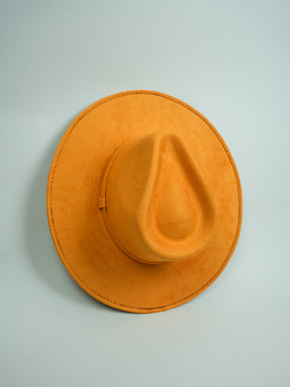 Vegan Suede Rancher Hat - Mango