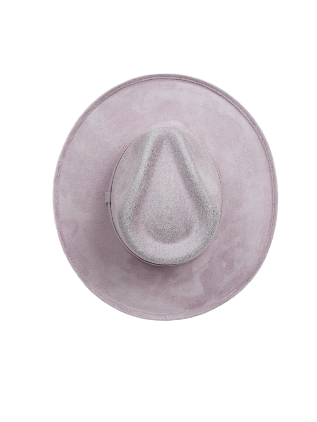 Vegan Suede Rancher Hat - Pencil Brim - Lavender