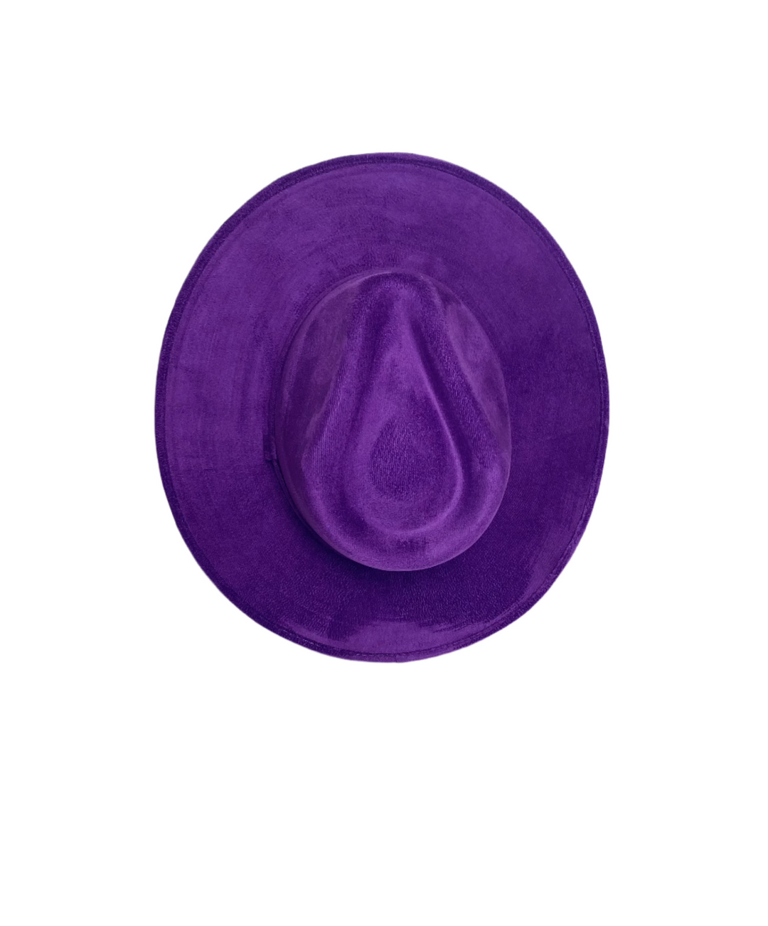 Vegan Suede Rancher Hat - Purple