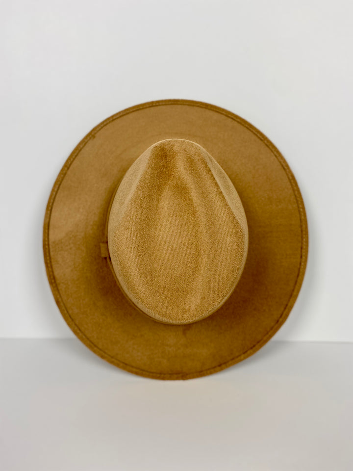 Kids Vegan Suede Hats - Cappuccino