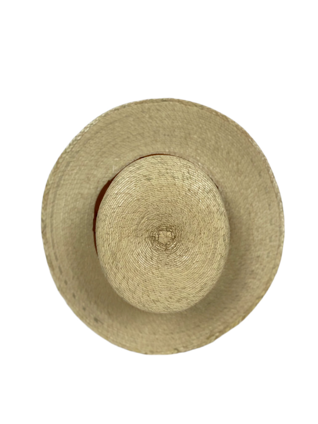 Panama Beach Flat Top Hat with Caramel Band