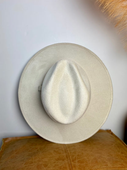 Kids Vegan Suede Hats - Ivory