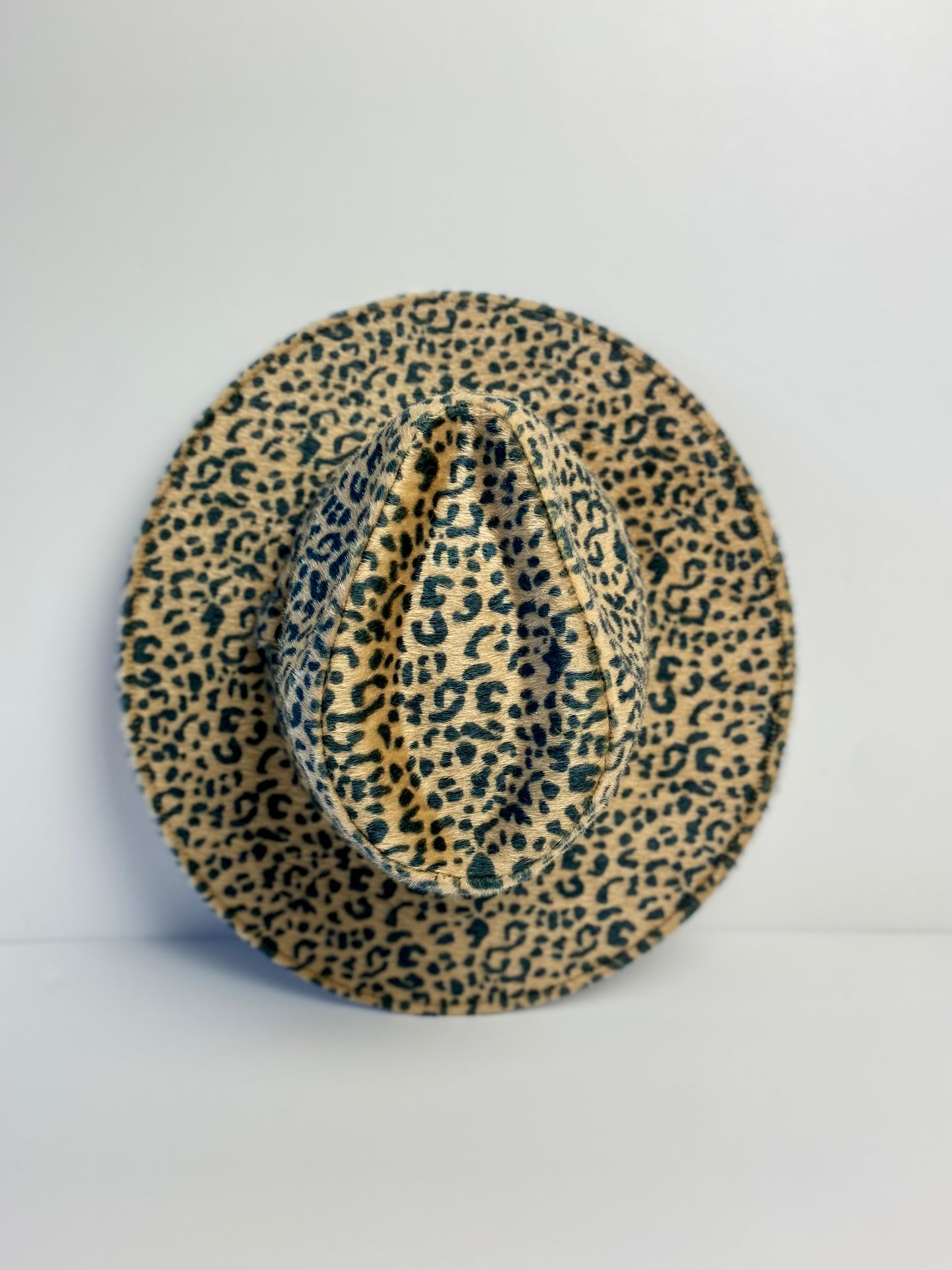 Leopard Faux Fur Rancher Hat