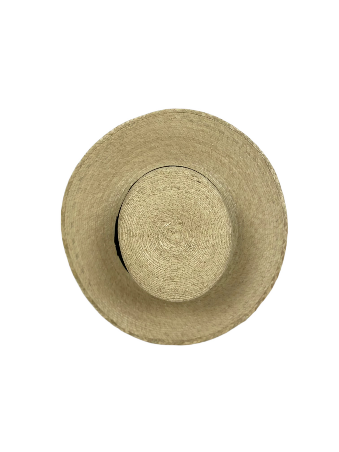 Panama Beach Flat Top Hat with Black Band